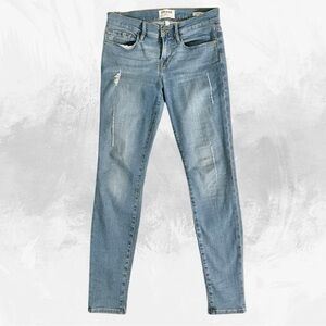 Frame Denim ‘Echo Park’ Distressed Skinny Jeans – Lightwash Streetwear Edge, 26